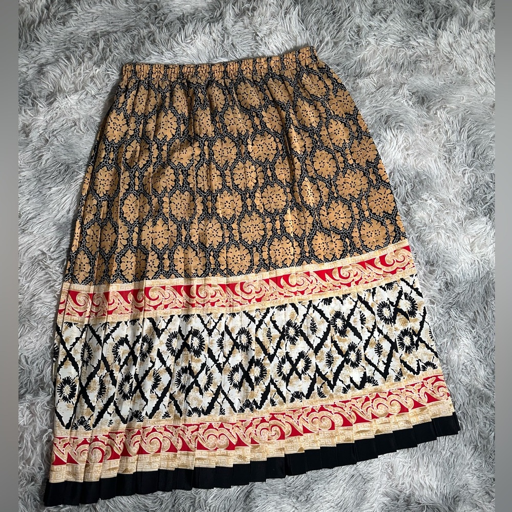 Andrea Gayle Women’s Vintage Petite Midi Pleated Skirt